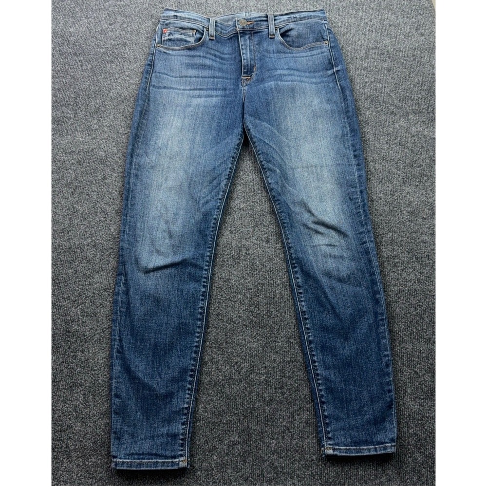 Hudson Krista Ankle Super Skinny Jeans Womens 30 Medium Wash Mid Rise Stretch